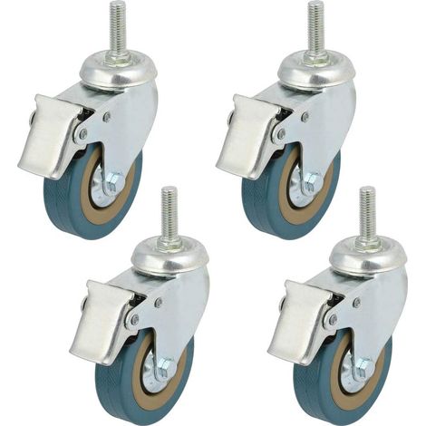 M10x30mm Gewindezapfen 3-Zoll-360-Grad-Universal-Bremsenlenkrad 4St (1/3)