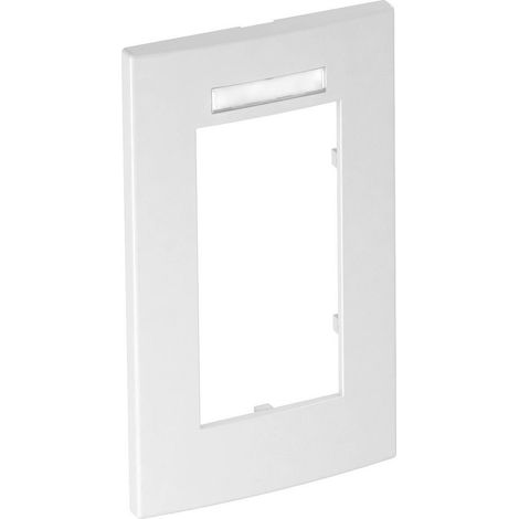 OBO Bettermann Marco embellecedor Módulo 45, 2 veces 84x140mm Policarbonato blanco puro RAL 9010, 6119362