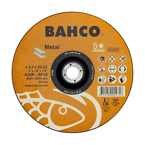 Metall-Trennscheibe 115x2,5mm 3911-115-t42-m Bahco (1/2)