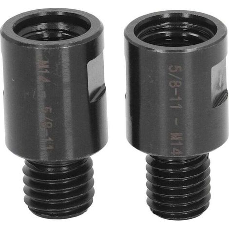 2PCS Adaptateur M10 Filetage Mâle à M14 Femelle pour Meuleuse Adaptateur Meuleuse d'angle Polisseuse Filetage Adaptateur de Foret de Base (1/4)