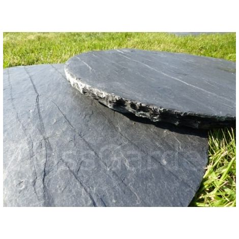 Pas Japonais Ardoise Rond 60 cm - Pack de 12 pièces