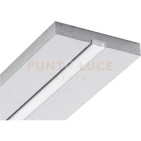 MASSA P- PROFILO INTEGRATO IN CARTONGESSO SP.12,5MM SEZIONABILE AD INCASSO COLORE ARGENTO MT2