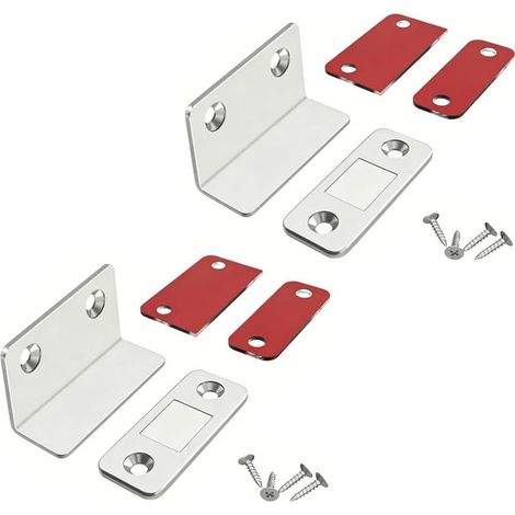 Lot de 2 aimants antirouille pour portes placard, installation (1/5)