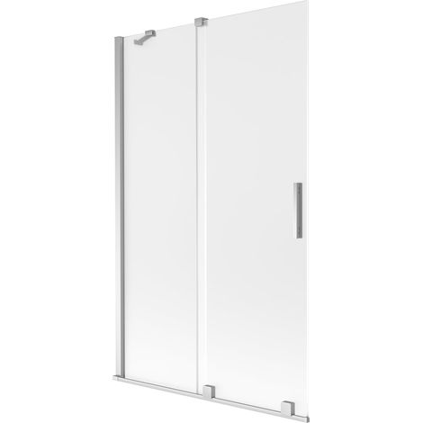 Mexen Velar mampara de bañera de 2 hojas corredera 110 x 150 cm, escarcha, cromo - 896-110-000-31-01 (1/2)