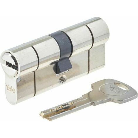 Cilindro YALE de alta seguridad Serie 2100 desmontable 35x35 mm niquelado (1/4)