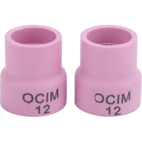 Jeu de coupelles céramiques rouges 12 pour torche TIG refroidie à l'air, compatible WP-9/20, pièces de rechange, soudure professionnelle (1/5)