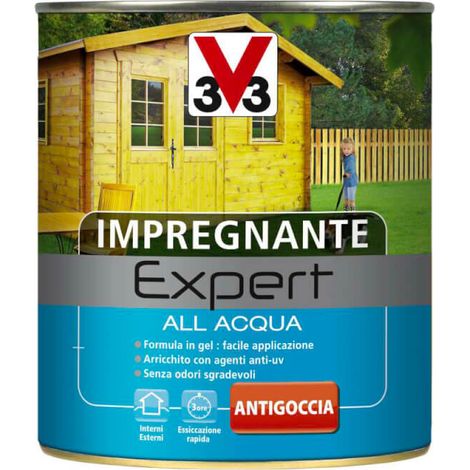 Impregnante V33 ad acqua lt.2,50 expert castagno scuro
