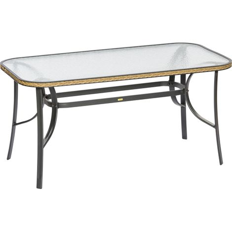 Roma Tisch 150x80cm Graphit/Natur Alu/Kunststoff