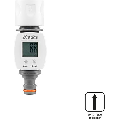 Wasserflussmesser Bradas wl-3101 LCD Anzeige Druck 0.5-6 bar