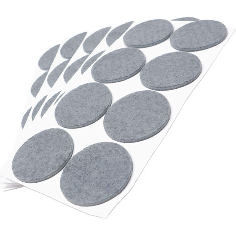 Adsamm® / 40 x feltrini autoadesivi/Grigio/ø 50 mm/Rotondo/piedini per mobili in feltro da 3.5 mm di spessore/pad protettivi per arredi (1/4)
