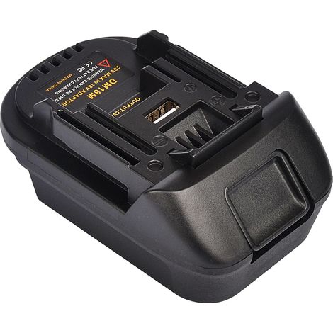 Adaptateur DM18M avec charge USB, compatible avec 20 V et 18 V pour batterie, outils électriques 18 V (1/5)