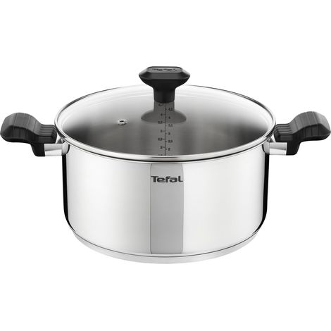Faitout avec Couvercle en Verre 24 cm Inox (1/5)