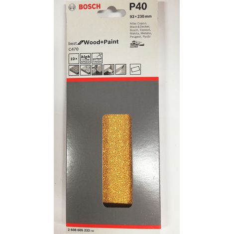 Bosch ABR.X ORB. BEST WOOD 93X230MM G.40 10PZ.
