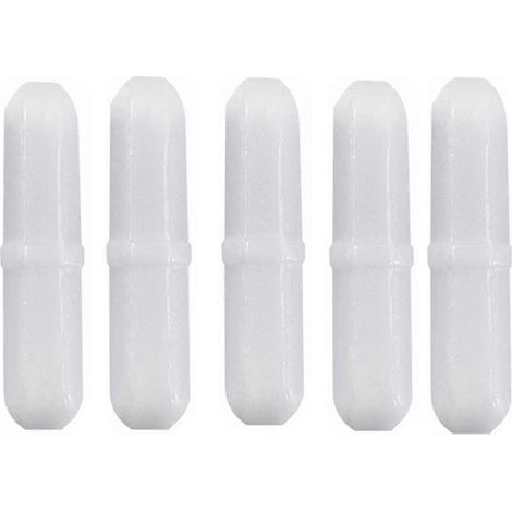 Lot de 5 agitateurs magnétiques en PTFE de 30 mm (1,2 pouce), blancs, pour laboratoire. (1/5)
