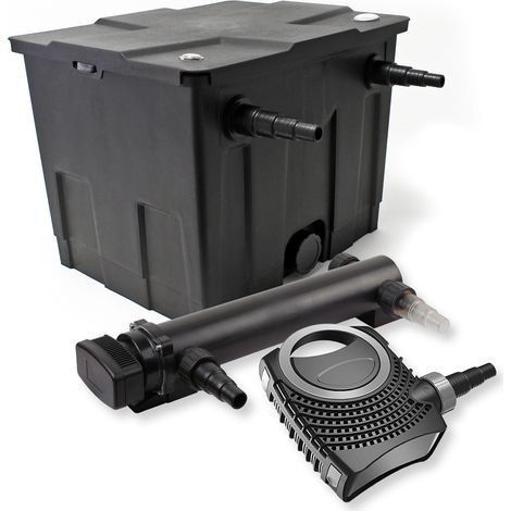 Filtro set estanque 12000l 36W UVC Clarificador NEO10000 80W Bomba jardin