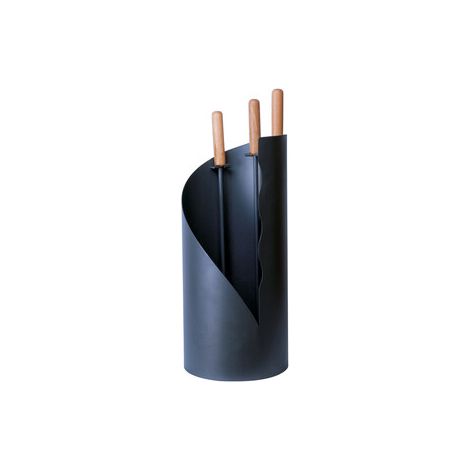 C SET ATTREZZI CAMINO C/CONTENITORE 4 PZ- 1,0 pz
