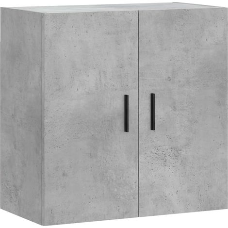 Armoire murale Salon,Meuble bas de Rangement,Meuble TV gris béton 60x31x60 cm bois d'ingénierie -91045 (1/5)