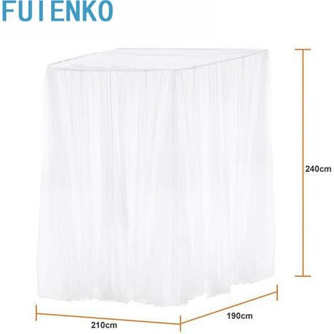 Mosquitera 190x210x240cm blanca FUIENKO (1/4)