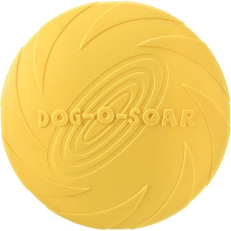 7,1 pouces Chien Disque Volant 6pcs Jouet d’Extérieur Caoutchouc Souple Golf Frisbee Formation Puppy Jouet Interactif (Jaune) (1/5)