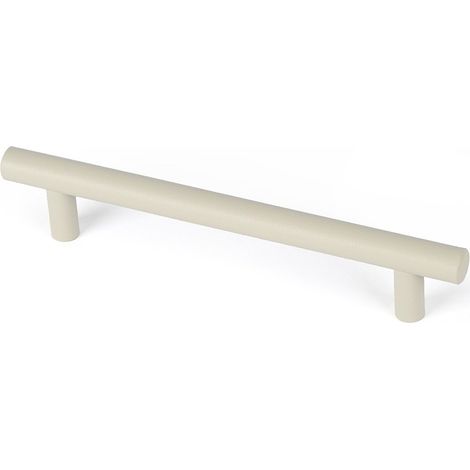 Tirador de mueble tipo asa, modelo 891h, de acero inoxidable con acabado beige, 128 mm, blíster 4 uds
