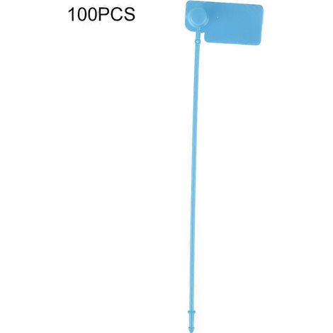 100pcs Étiquettes de câble jetables, attaches colorées d'identification, marqueurs de signe, liens auto-serrants antivol, lot de repères de fils (1/5)