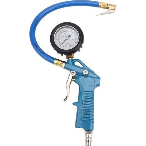 Jauge de Gonflage de Pneu de Moto de Camion de Voiture avec Plage de 0 à 100 Psi, Manomètre Précis pour un Gonflage Rapide, Construction en Laiton, Conception de Poignée pour une Manipulation (1/5)