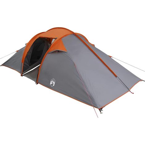 vidaXL Tienda túnel Gris y naranja 510 x 240 x 156 cm tafetán (1/2)