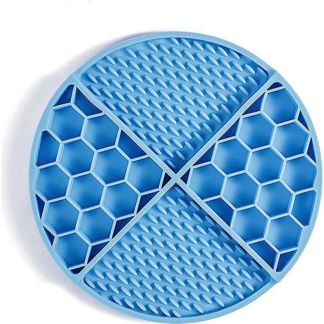 1 Tapis  Lcher En Silicone, Tapis De Lche Chiens, Coussinets D'alimentation Lente Pour Chiens, Mangeoires Lentes Avec Ventouses Puissantes En Dess (1/5)
