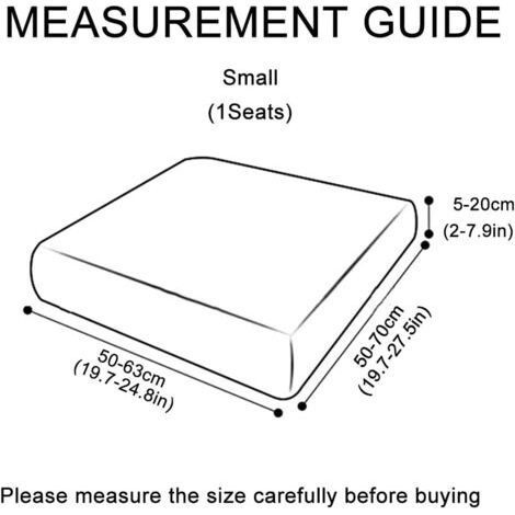 Fundas para cojines de sofá de 3 piezas - Funda de asiento de alta elasticidad, funda para sofá de sala de estar, funda para muebles suave y antideslizante con borde elástico. (1/4)