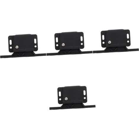 Lot de 4 loquets fermeture latéraux dissimulés en plastique passivé (1/5)