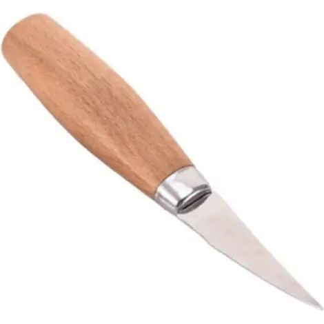 Couteau à découper le bois ciseau coupe-bois ensemble d'outils à main sculpture sur bois épluchage cuillère sculpturale sculpture accrochée Kit d'outils de sculpture couteau droit (1/5)