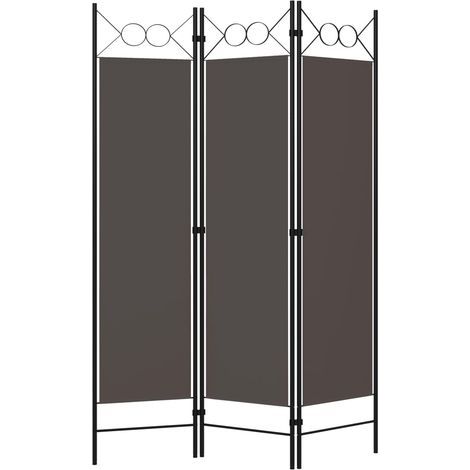 Paravent,Cloison de séparation, Pièce Protéger Privée,Brise Vue 3 panneaux Anthracite 120x180 cm FNBD10583 (1/5)