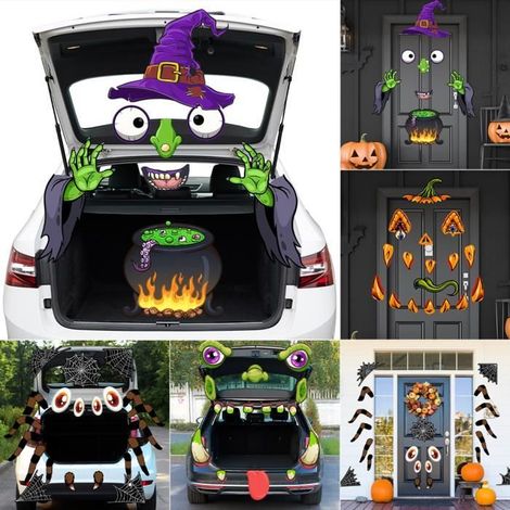 Autocollant Halloween - MOMOTOU - Décoration PVC - Multicolore - Facile à installer - Pour enfants (1/4)