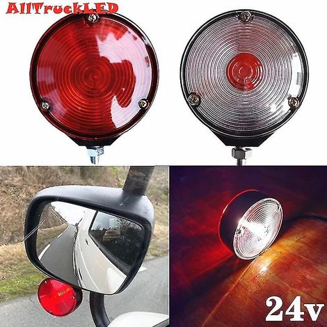 Luz de posición lateral de color ámbar rojizo con bombillas de 24 V para camiones Volvo, Scania y Mercedes-Benz (E11-yuyu). (1/5)