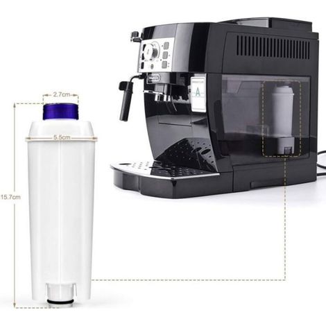 4pcs Filtre à eau pour Machine à Café Delonghi Magnifica s (1/5)