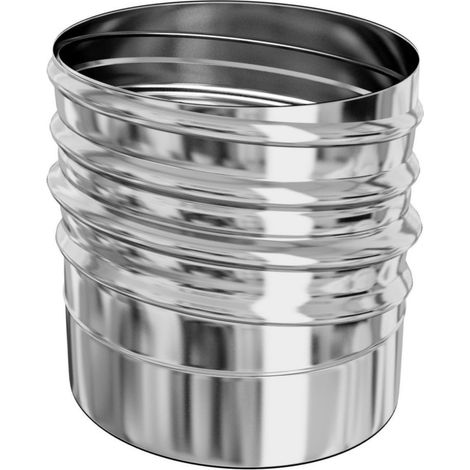 Adaptateur inox à visser sur tubage flexible TEN LISS - TEN
