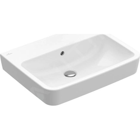 Villeroy & Boch O.novo - Vasque, 650x460 mm, avec trop-plein, sans trou pour robinet, CeramicPlus, blanc alpin 4A41KJR1 (1/3)