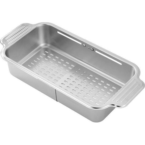 Panier coulissant en acier inoxydable 304 pour évier, étagère de rangement de cuisine réglable-AquaForge