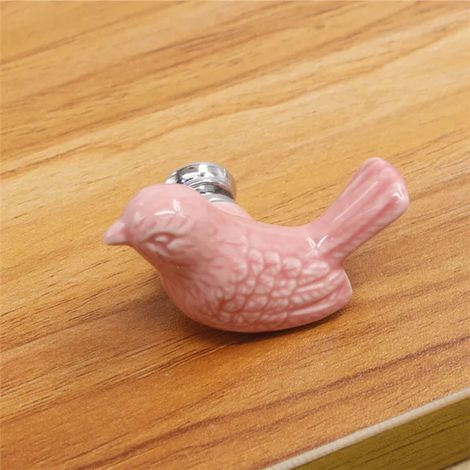 Ensemble de 5 poignées de tiroir en céramique Peace Dove, quincaillerie de poignée de meuble originale et élégante.