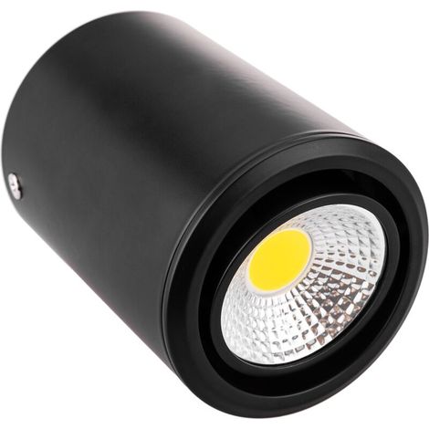 Spot LED spot COB 5W 220VAC 3000K noir 75mm réglable (1/5)