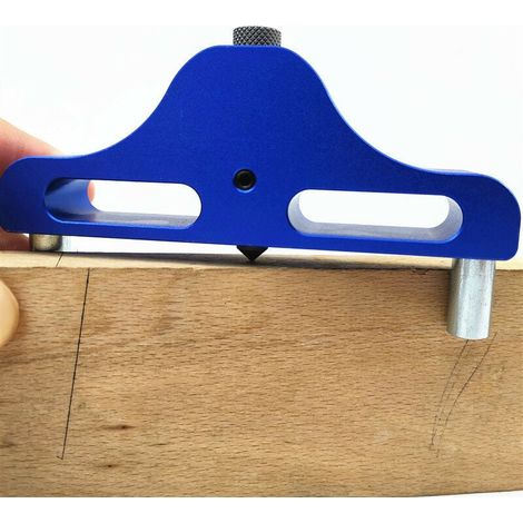 Center Scriber - Aluminum Alloy Woodworking Center Finder Tool - For Board Cutting Pin Joint Assembly - 1 Piece (1/3)