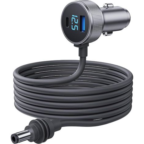Reach Adaptateur pour véhicule, convertisseur de Prise de Voiture 3 en 1 résistant à l ' Eau avec Sortie 30 V, Affichage LED, Type C 35 W, USB-a 30 W, câble 2 m (1/5)