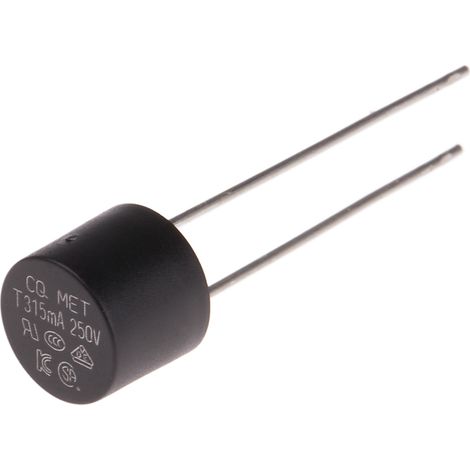 Fusible non réarmable filaire RS PRO, Sortie Radiale, 315mA 250V