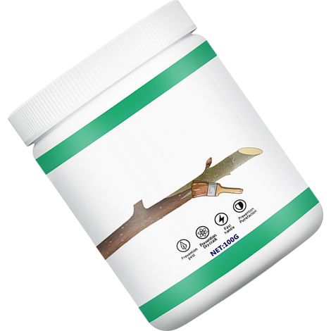 Mastic cicatrisant pour arbres fruitiers, enduit de chaux pour jardin, pâte de protection et réparation des plaies de taille, usage domestique (1/5)