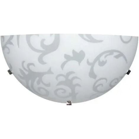 Wandleuchte Melisa 30x15 cm mit E27 Fassung und chromatischen Halterungen