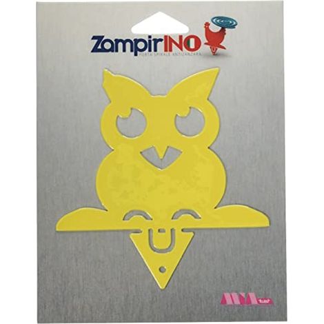 Alubox 98ZZINOGUFOGI Porta Spirale Antizanzare da Piantare Gufo, Giallo (1/3)