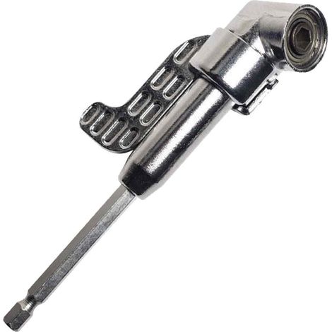 Renvoi d'Angle Visseuse Coudée à Angle Droit 105 Degrés Tige Hexagonale 1/4" pour Perceuse (1/5)