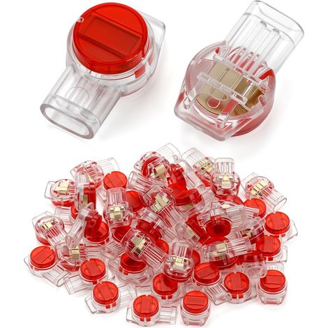 50 Pièces Connecteur de Câblage K3 3 Voies Raccord de Fil Téléphonique AWG 19-26 0.4-0.9mm² Borne avec Gel pour Ligne de Signal et Alarme Étanche à l'Humidité (1/5)