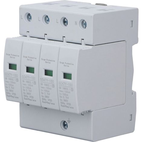 Parafoudre 150KA ignifuge 4P 385V pour tableau électrique en boîtier PC résistant (1/5)