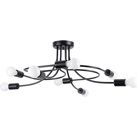 Chandelier LEVAR 8 black (1/5)